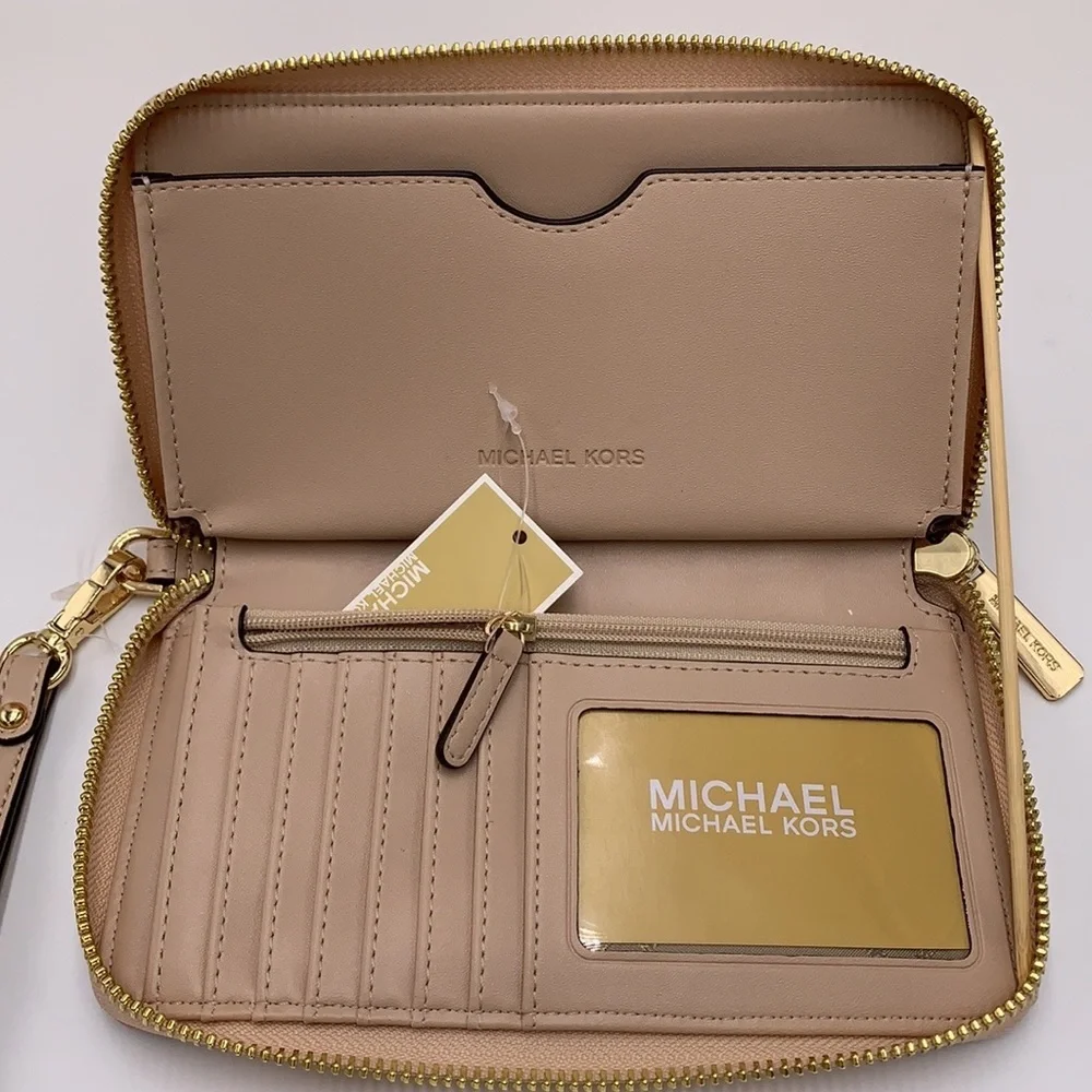Michael Kors Jet Set Travel Large Multifunctional Phone Case Wristlet Wallet